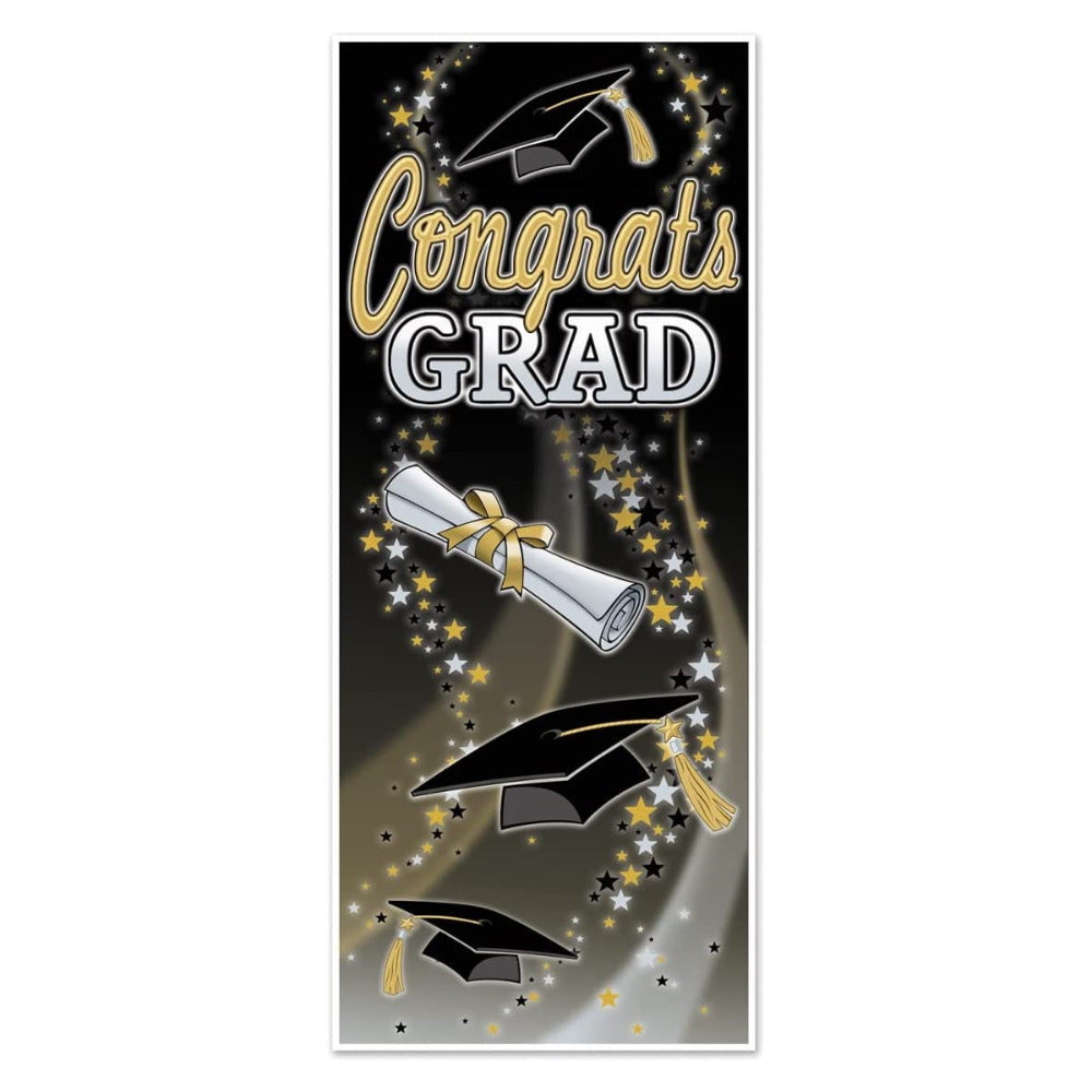 Beistle Graduation Party Decorations Congrats Grad 6ft Lightweight Door Cover