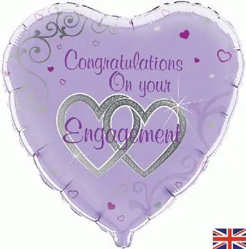 Oaktree 18inch Congratulations On Your Engagement Foil Balloon