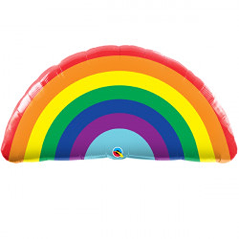 Bright Rainbow 36" Shape Foil Balloon