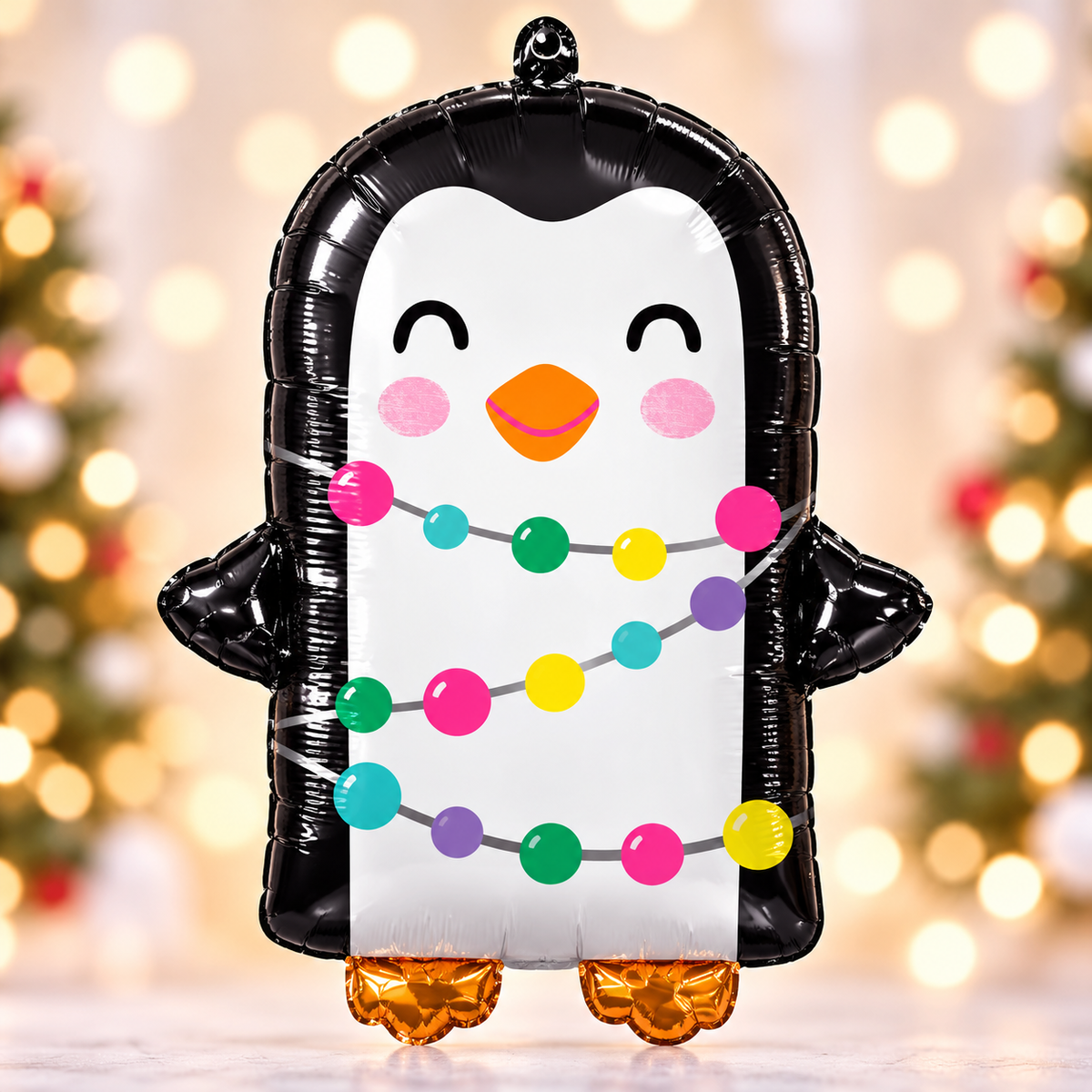 Anagram 18" Christmas Penguin Shaped Foil Balloon – Air or Helium