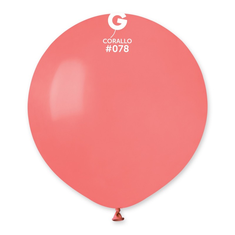 Gemar Standard G19 Corallo #078 19" Latex Balloons 25pc/Bag