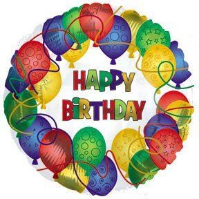 CTI Happy Birthday Patterned Balloons 17" Foil Balloon