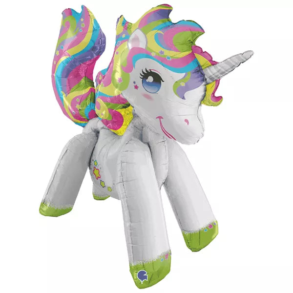 Grabo 3.5ft Standing Unicorn Foil Balloon