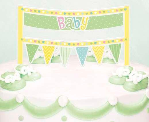 Baby Shower cake decoration, 1 piece.