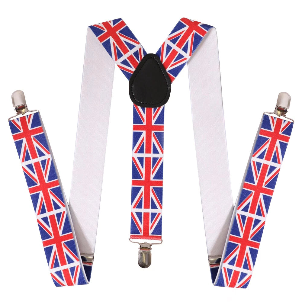 Smiffy's Adjustable Union Jack Braces one Size Adult