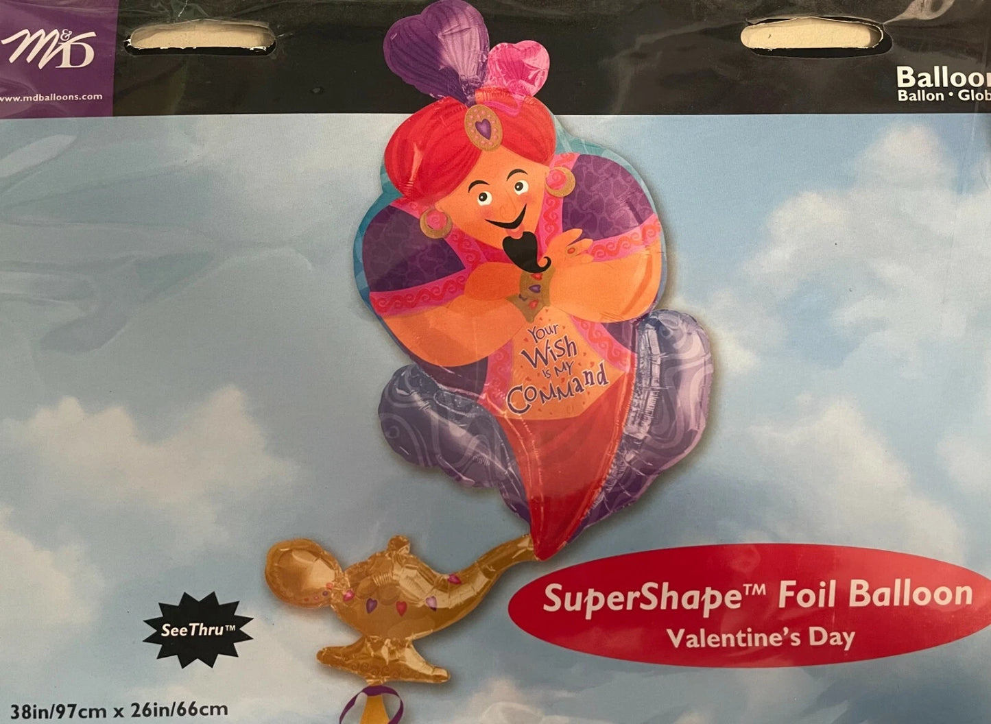 Anagram Genie Your Wish Is My Command 38" Foil Balloon