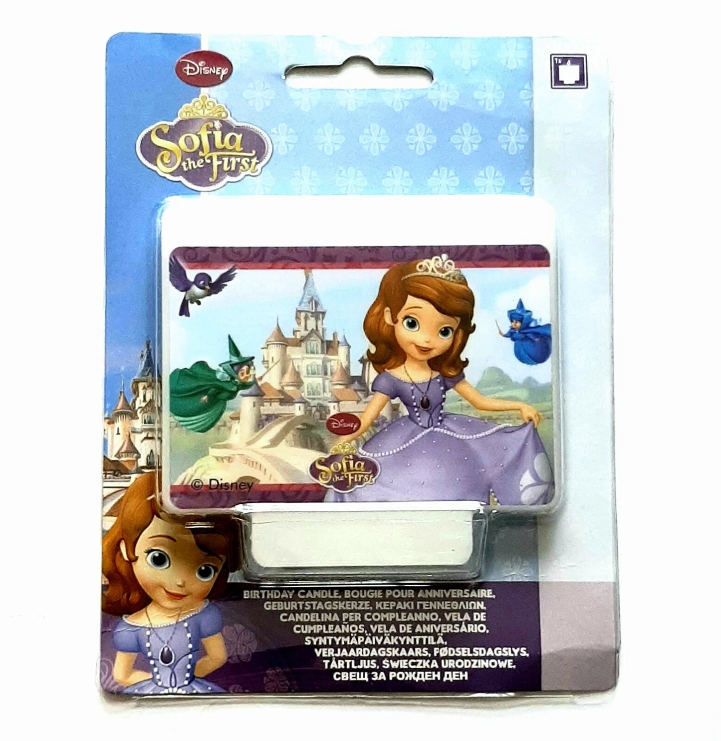 Disney Sofia the First Birthday Cake Candle 9cm x 7cm