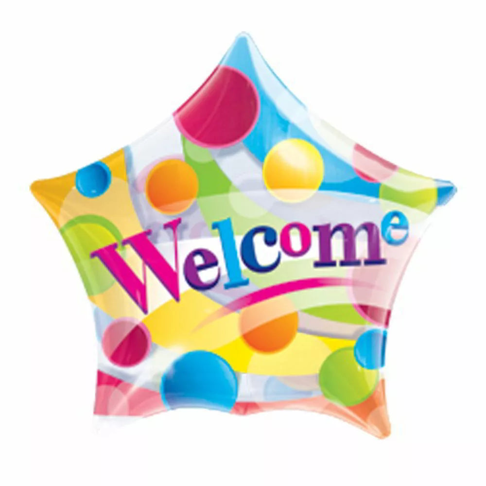 Welcome Star 22"/56cm Bubble Balloon