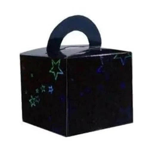 Balloon/Gift Box Holographic Black 65mm x 60mm, 12pc