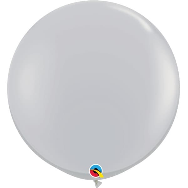 Qualatex Gray 3ft/36" Latex Balloons 2pc/Bag