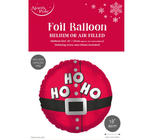 Santa Ho Ho Ho Foil Balloon | 18-Inch Northpole