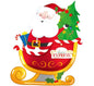 Santa Sleigh Shape | 35-Inch Northpole
