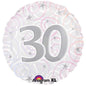 Pink & Silver 30 Round 18-Inch Foil Balloon