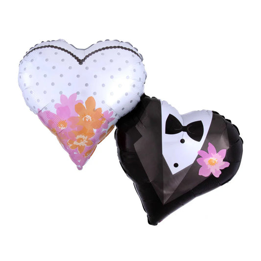 Anagram Wedding Couple Hearts 30" Foil Balloon