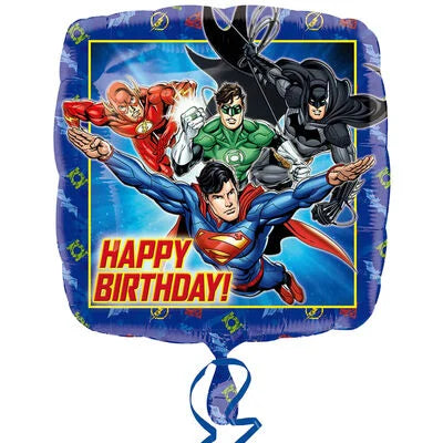 DC Heroes Justice League 18-Inch Happy Birthday Helium Balloon