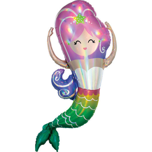 Iridescent Mermaid 41" Foil Balloon