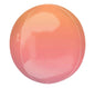 Ombre Red & Orange Round Orbz XL 15" / 38cm Balloon