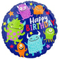 Anagram Happy Birthday Little Monsters 17" Foil Balloon
