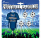 Party Candle Football Navy & White