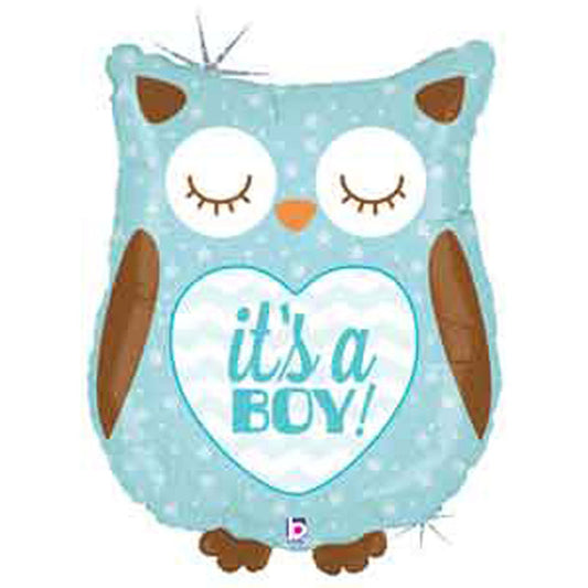 26″ It’s a Boy Owl Foil Balloon
