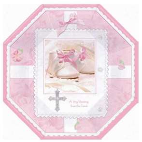 Pink Tiny Blessing Octagonal 10" Plates 8ct