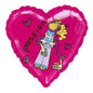 Anagram Hot Pink Passion 18" Heart Foil Balloon