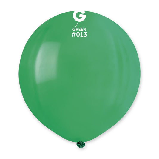 Gemar Standard G19 Green #013 19" Latex Balloons 25pc/Bag