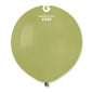 Gemar Standard G19 Green Olive #098 19" Latex Balloons 25pc/Bag