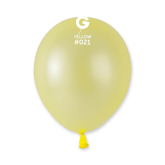 Gemar AF50 Neon Yellow #021 5" Latex Balloons 50pc/Bag