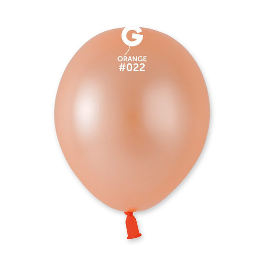 Gemar AF50 Neon Orange #022 5" Latex Balloons 50pc/Bag