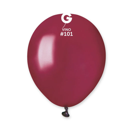 Gemar A50 Vino #101 5" Latex Balloons 50pc/Bag