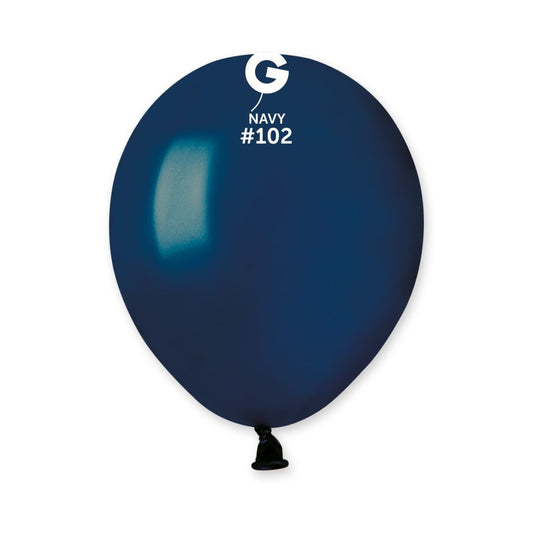 Gemar A50 Navy #102 5" Latex Balloons 50pc/Bag