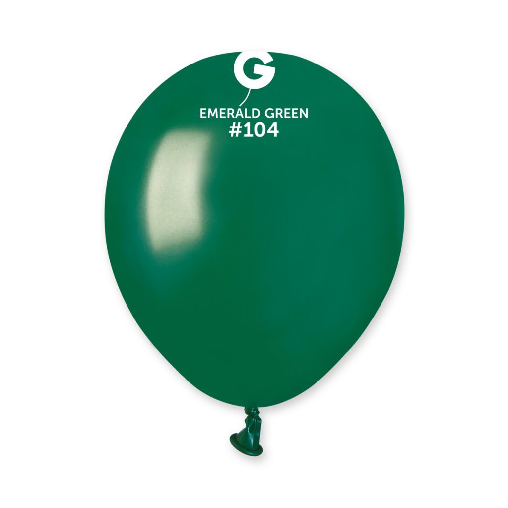 Gemar A50 Bottle Green #104 5" Latex Balloons 50pc/Bag
