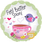 CTI Feel Better Soon Teacup 17" Foil Balloon