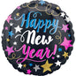 Happy New Year 3400301 Pink & Blue 17" Foil Balloon