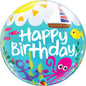 Qualatex Birthday Maritime Fun 22"/56cm Bubble Balloon