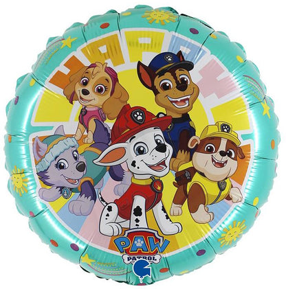 Grabo Paw Patrol Happy Birthday 2-Sided 18" Foil Balloon