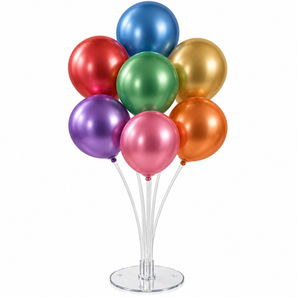 Balloon Table Stand Kit for 7 Balloons - 70cm Reusable Air Fill Party Decoration Holder
