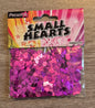 Small Hearts Metallic Cerise Pink Confetti 14g