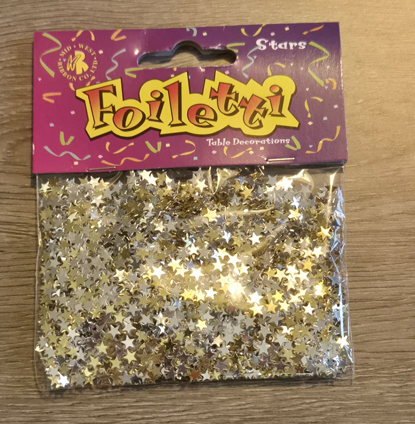 Mini Gold & Silver Stars Metallic Confetti 14g