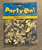 Moon & Stars Metallic Black & Gold Confetti 14g
