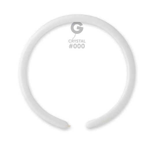 Gemar Modelling Balloons 1" Clear #000 100pc/Bag