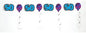 Creative Party Blue 50th Birthday Foil Garland 3m