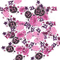 Birthday Age 21 Confetti 3 Pack Black & Pink 34g