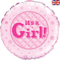 18 inch It's A Girl Foil Balloon