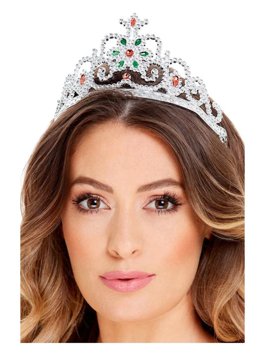 Princess Jewelled Tiara One Size, Silver