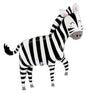 Jungle Zebra Shape 43" Foil Balloon