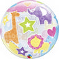 Welcome Baby Colourful Animals 22"/56cm Bubble Balloon