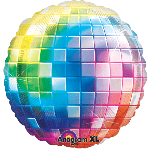 Anagram Disco Ball Jumbo 32" Foil Balloon