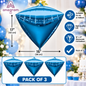 Anagram 15" x 17" Blue Diamondz Foil Balloons – Pack of 3
